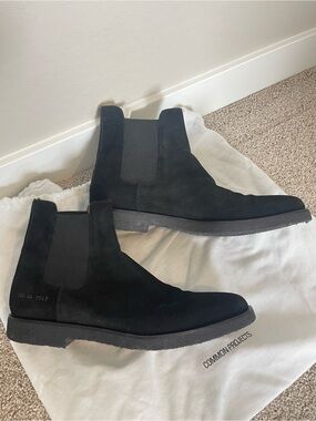 Common Projects Suede Chelsea Boots